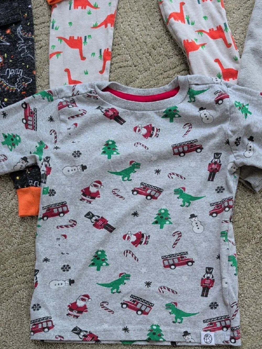 Old Navy Kids' Pajama Set in Orange, Gray, Light Blue, White